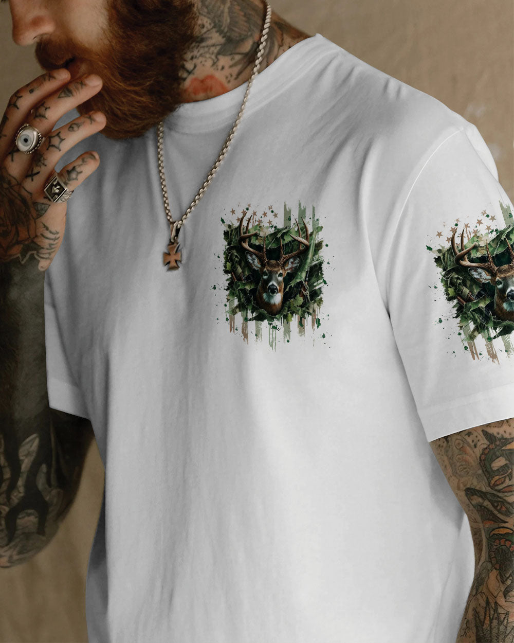 THE CLOSER I GET TO NATURE DEER HUNTING ALL OVER PRINT - TLPQ1807242