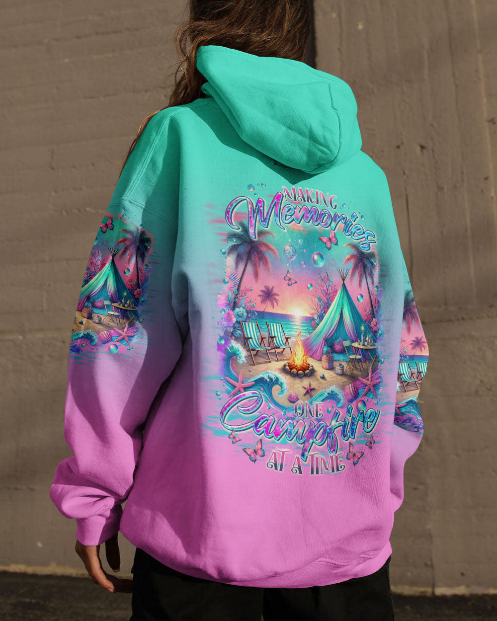 MAKING MEMORIES ONE CAMPFIRE AT A TIME BEACH ALL OVER PRINT - TLTR0507242
