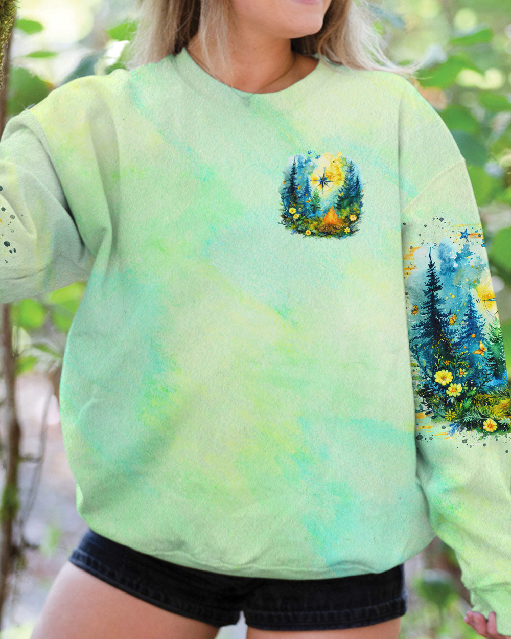 THE CLOSER I GET TO NATURE COMPASS ALL OVER PRINT - TLTR1208244