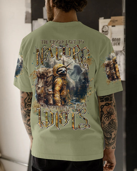 THE CLOSER I GET TO NATURE SLOTH ALL OVER PRINT - TLTR2307245
