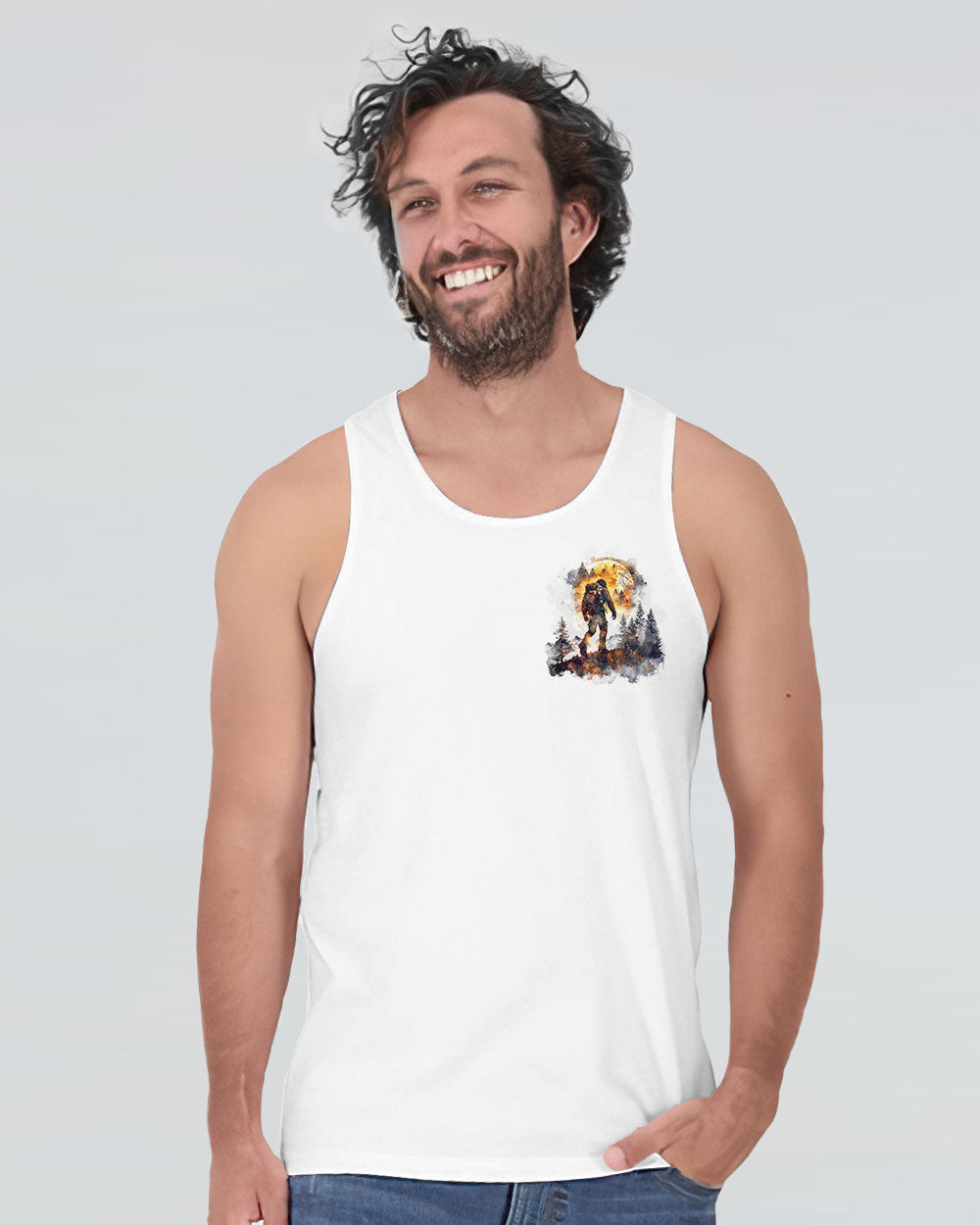 NOT ALL WHO WANDER ARE LOST BIGFOOT COMPASS ALL OVER PRINT - TLTR2409242