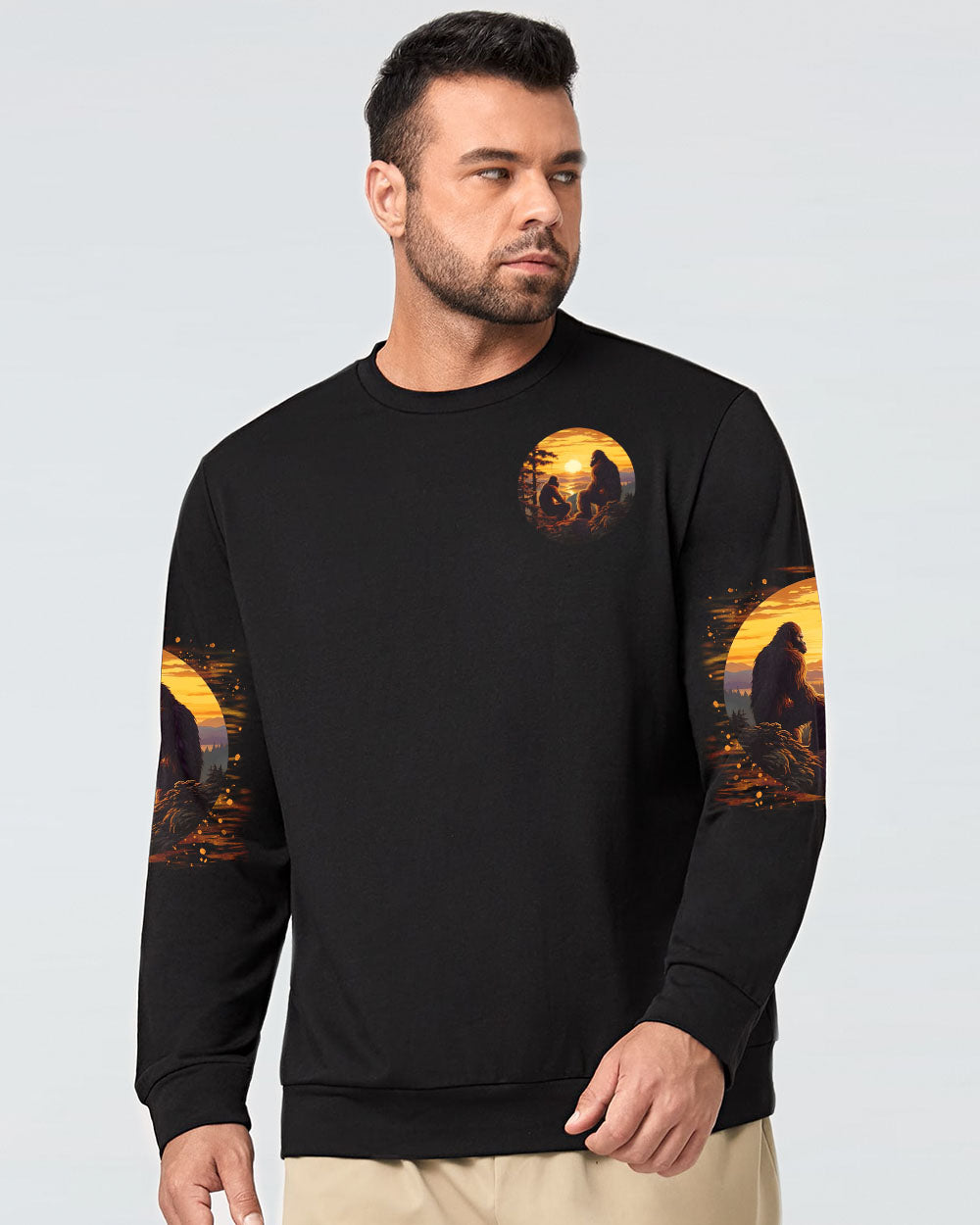 AND INTO THE FOREST I GO BIGFOOT ALL OVER PRINT - TLTR3011242