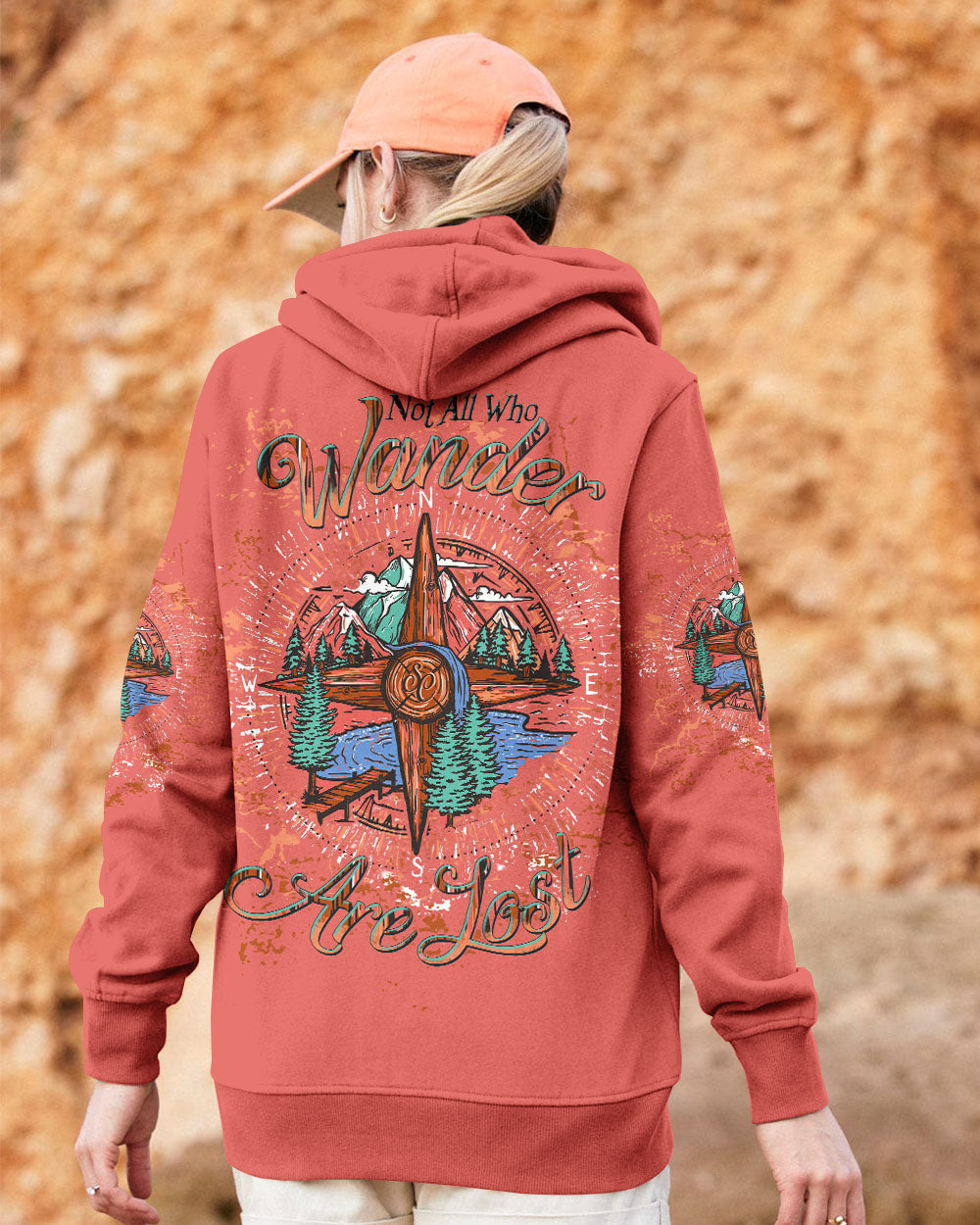NOT ALL WHO WANDER ARE LOST COMPASS ALL OVER PRINT - TLTW1408244