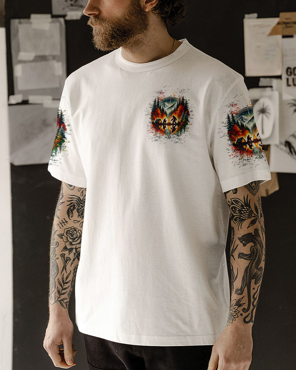 MAKING MEMORIES ONE CAMPFIRE AT A TIME BIGFOOT ALL OVER PRINT  - TLTW2301253