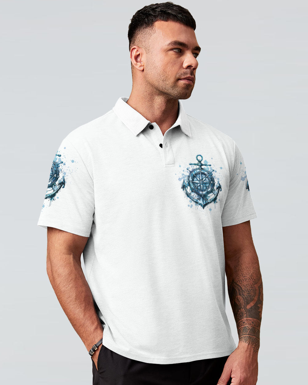 NOT ALL WHO WANDER ARE LOST ANCHOR COMPASS ALL OVER PRINT - TLTW2407243