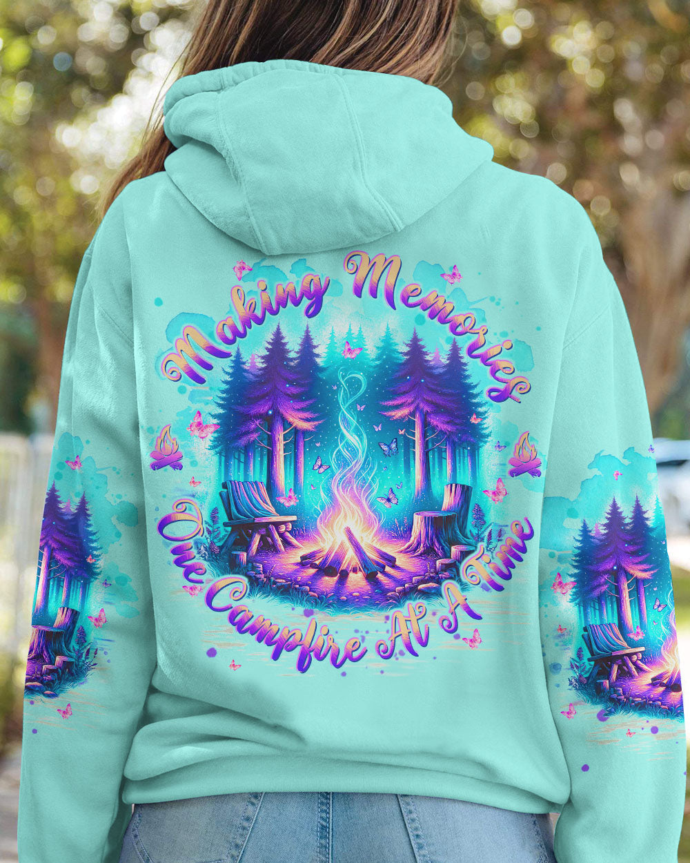 MAKING MEMORIES ONE CAMPFIRE AT A TIME FOREST ALL OVER PRINT - TLTW2805243