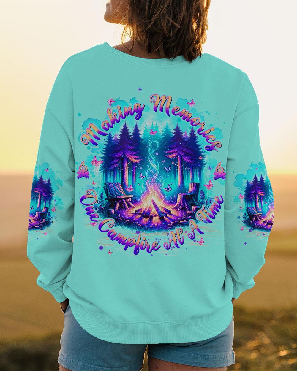 MAKING MEMORIES ONE CAMPFIRE AT A TIME FOREST ALL OVER PRINT - TLTW2805243