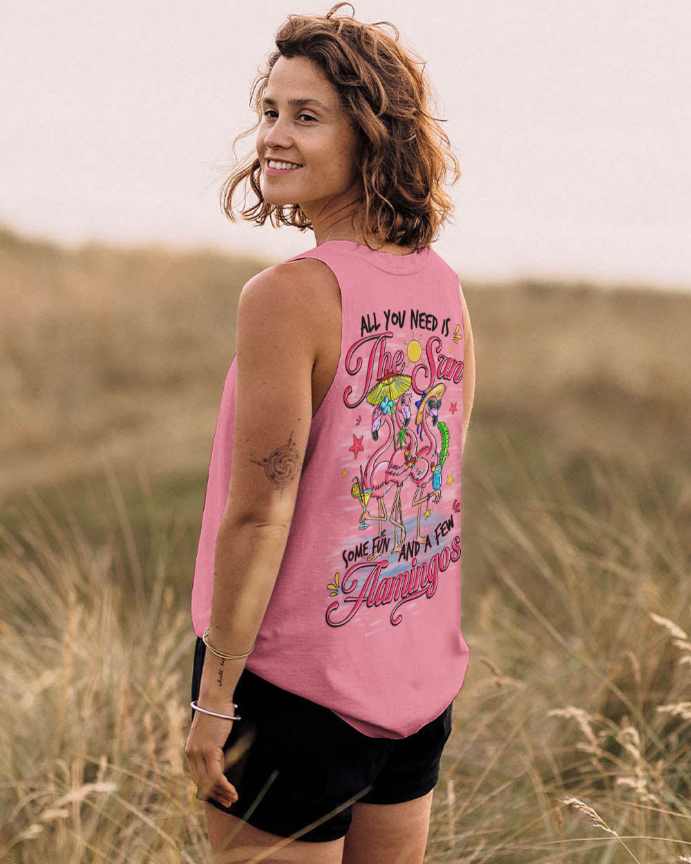 ALL YOU NEED FLAMINGO ALL OVER PRINT - TYQY1804253