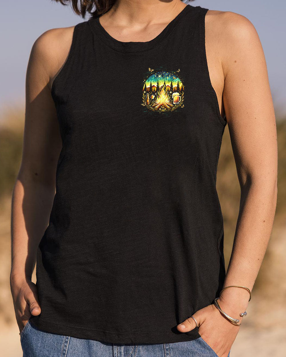 CAMPING TO BURN OFF THE CRAZY ALL OVER PRINT - TYQY2708241