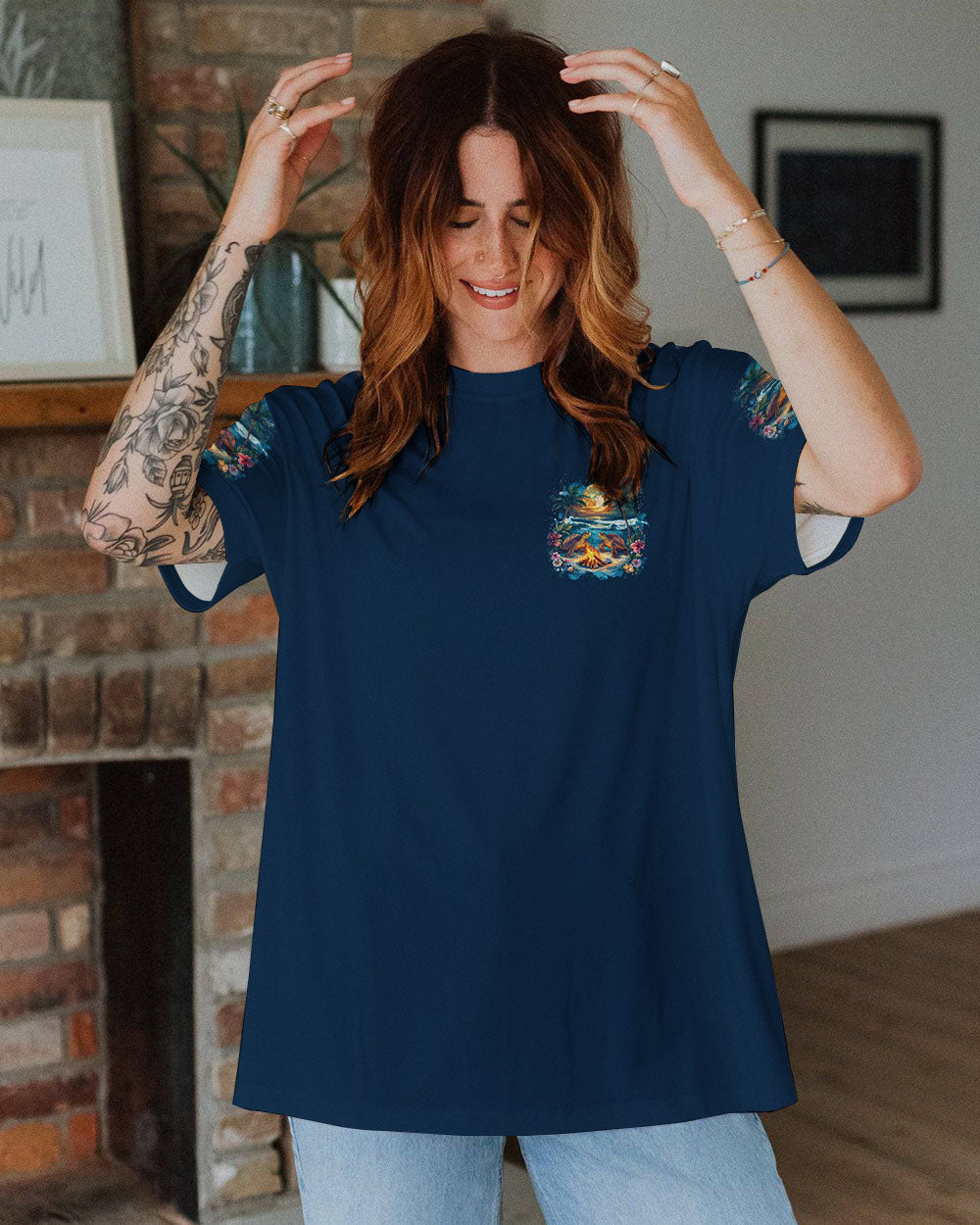 MAKING MEMORIES ONE CAMPFIRE AT A TIME TURTLE ALL OVER PRINT - TYTD0712243