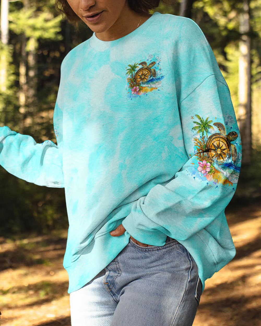 NOT ALL WHO WANDER ARE LOST TURTLE ALL OVER PRINT - TYTM1008242