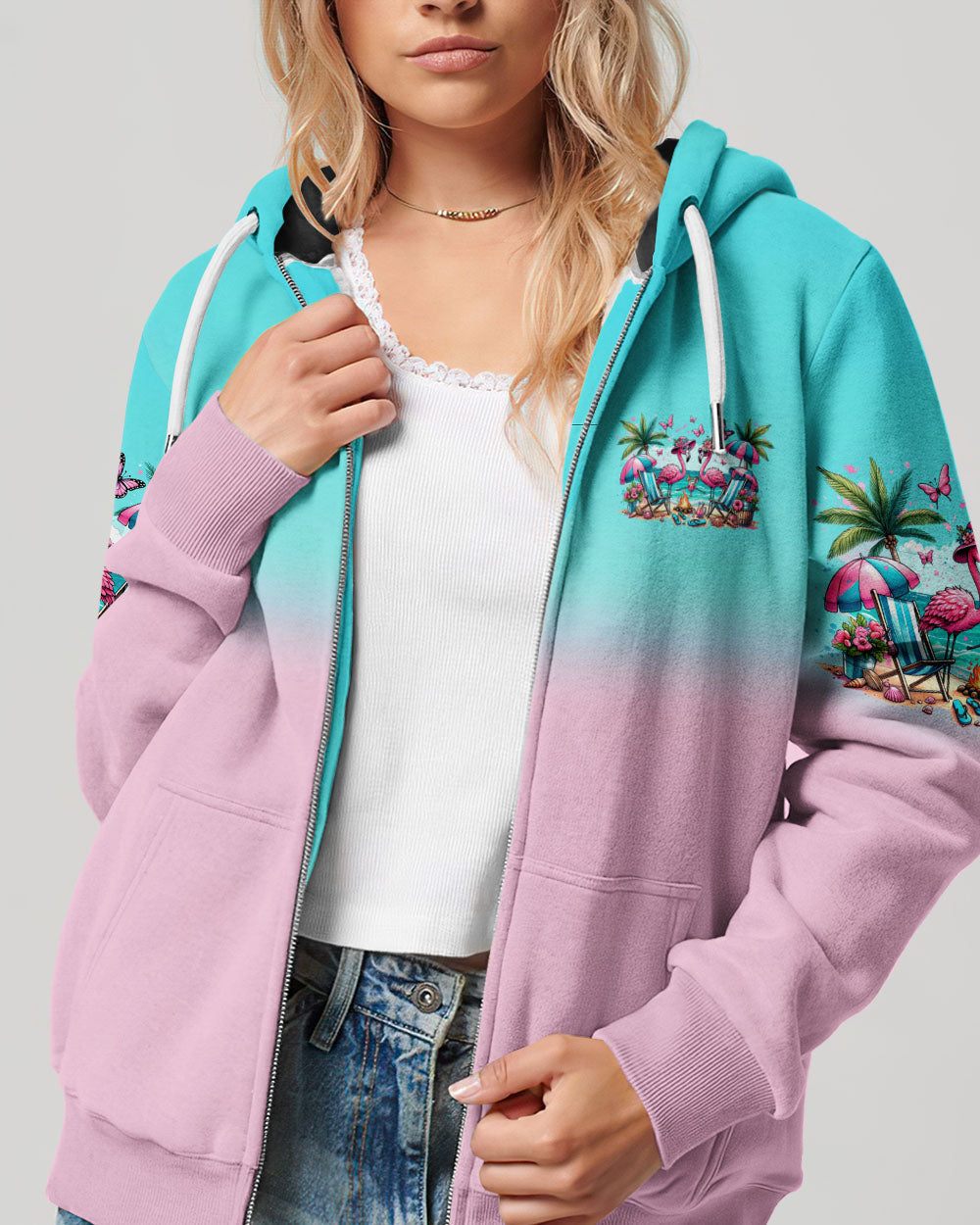 MAKING MEMORIES ONE CAMPFIRE AT A TIME FLAMINGO ALL OVER PRINT - TYTM2405242