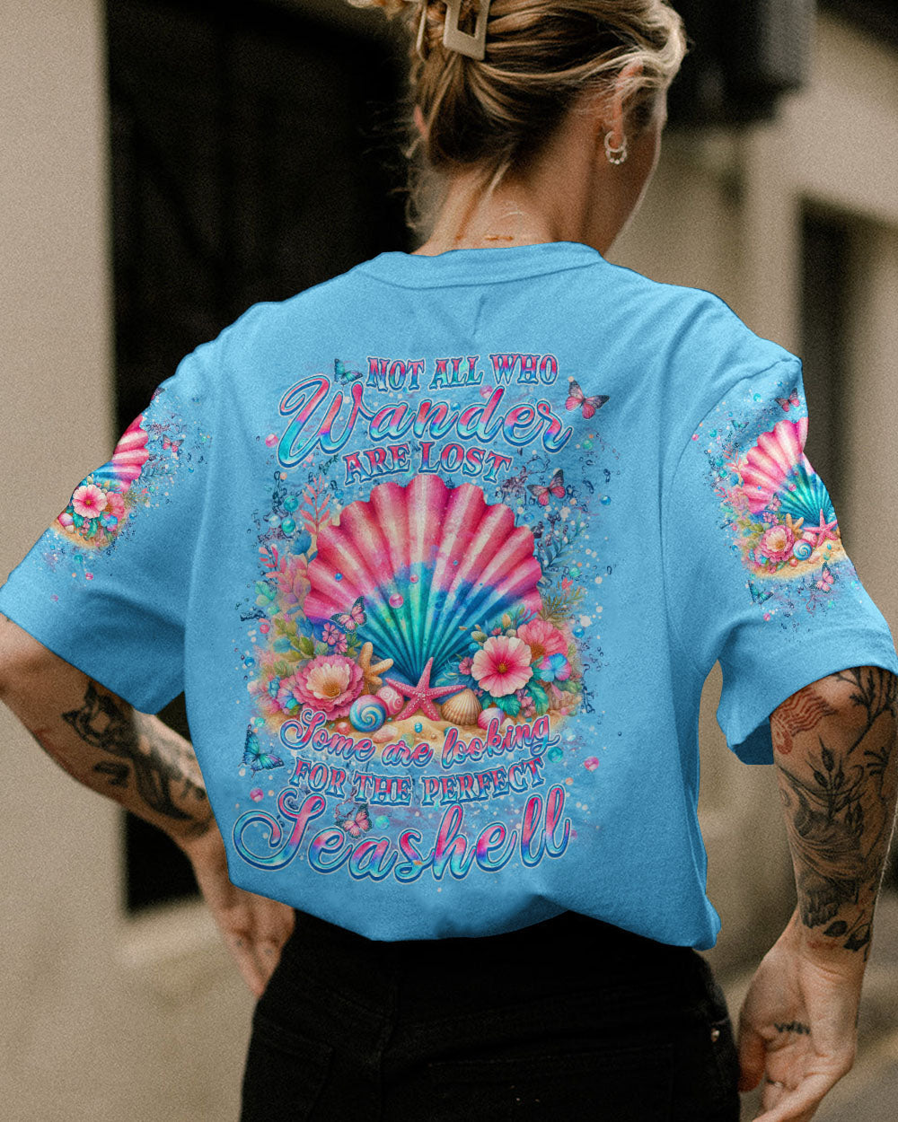 NOT ALL WHO WANDER ARE LOST SEASHELL ALL OVER PRINT - YHHN1605243