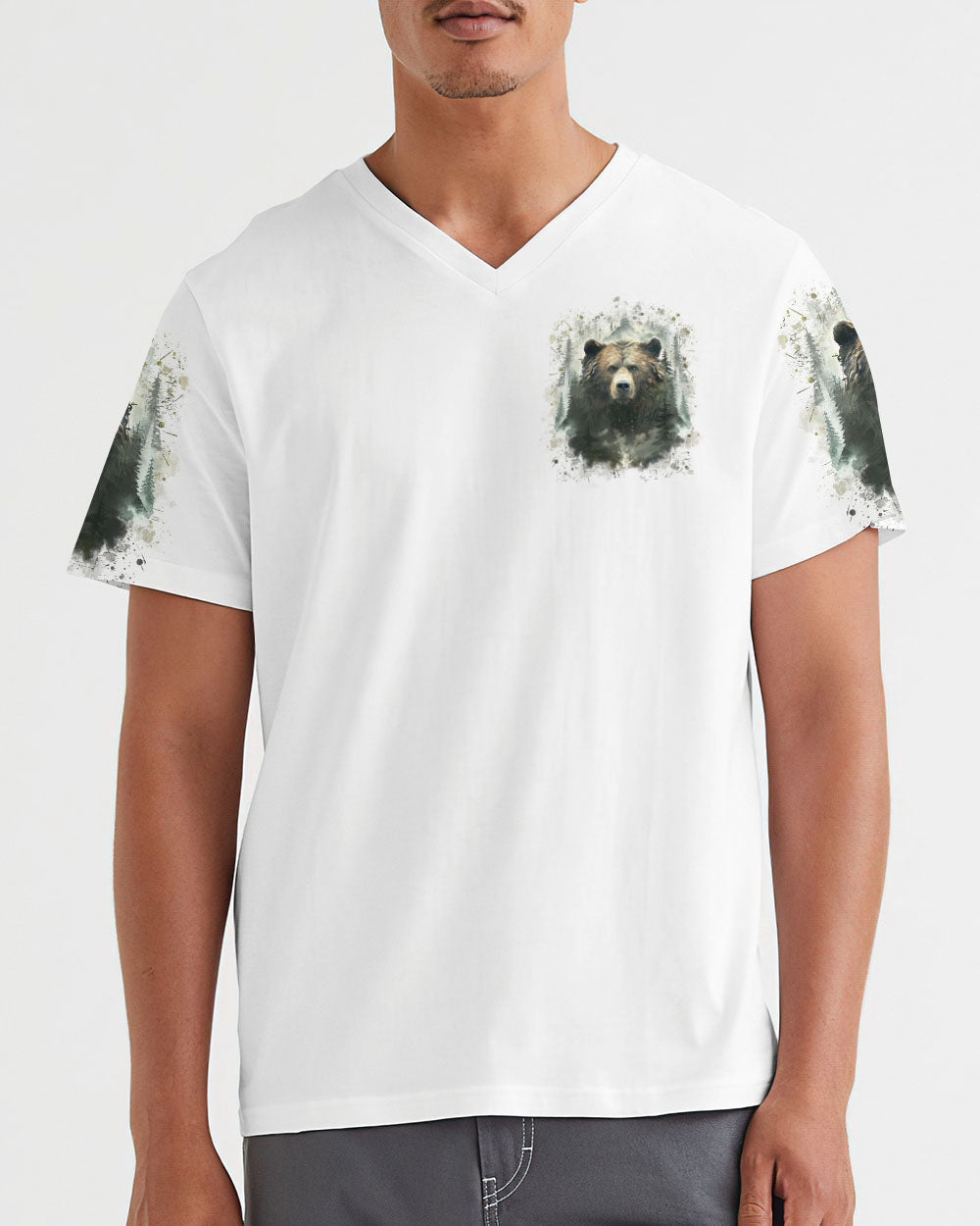 THE CLOSER I GET TO NATURE BEAR ALL OVER PRINT -YHLN0110241