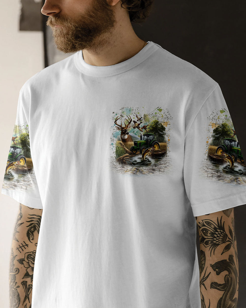 THE CLOSER I GET TO NATURE HUNTING ALL OVER PRINT - YHLN1911242
