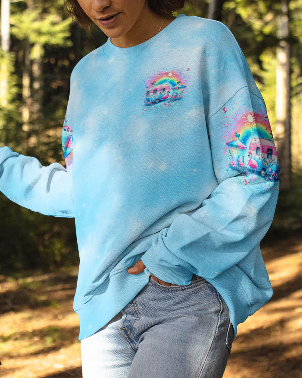 CAMPER QUEEN FLAMINGO ALL OVER PRINT - YHLN2205245