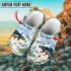 BlueJose Catfish Fishing Personalized Name Clogs