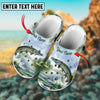 BlueJose Pike Fishing Personalized Name Clogs