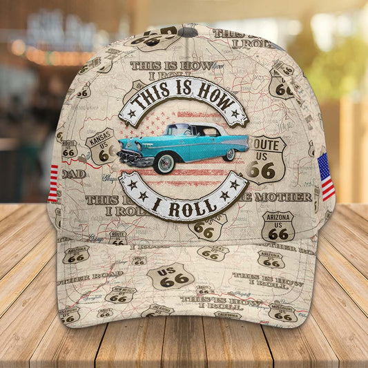 BlueJose This Is How I Roll - Custom Vehicle Photo Upload Car Route 66 Classic Cap