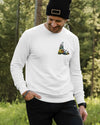 BlueJose When God Gives You Mountains Personalized Hiking Shirt - White