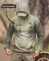 BlueJose I Like Hunting And Believe In Jesus Personalized Hunting 3D Shirt