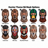 BlueJose Realistic Hunting Camouflage Face Ski Mask Wildlife Animal Print Full Face Balaclava