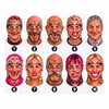 BlueJose Funny Ugly Face Ski Mask Big Nose Missing Teeth Braces & Piercing Expressions Realistic Face Balaclava (10 Faces)