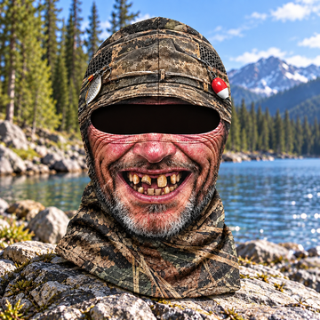 BlueJose Gap Tooth Grin Funny Face Balaclava Face Mask