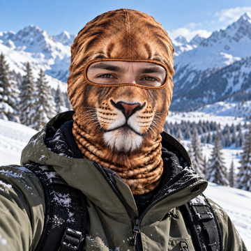 BlueJose Realistic Lion Animal Ski Mask Face Balaclava Face Mask