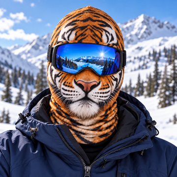 BlueJose Striped Tiger Mask Face Balaclava Face Mask