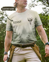 BlueJose The Woods Calm My Mind Shirt, Personalized Hunting 3D Shirt