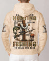 BlueJose God Created Hunting To Solve Most Of My Problems And Fishing Shirt, Personalized Hunting 3D Shirt