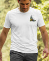 BlueJose When God Gives You Mountains Personalized Hiking Shirt - White