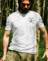 BlueJose Never Underestimate An Old Man Who Believe In Jesus And Love Hunting Shirt, Personalized Hunting 3D Shirt - White