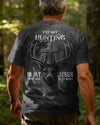 BlueJose I've Got Hunting In My Veins And Jesus In My Heart Black Shirt, Personalized Hunting 3D Shirt