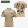 BlueJose Born To Hunt Guided By Faith Saved By Grace Shirt, Personalized Hunting 3D Shirt