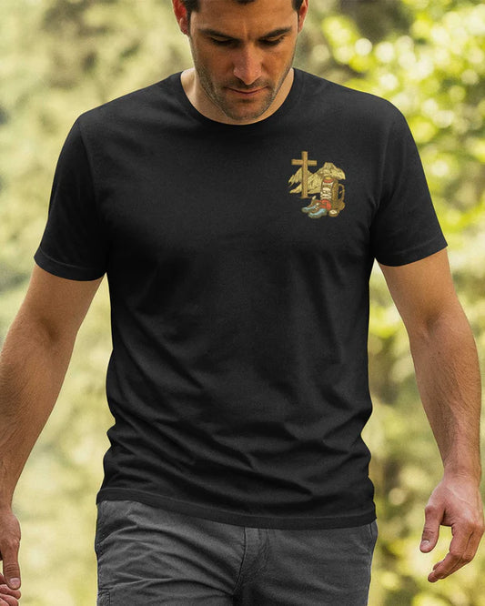 BlueJose I've Got Hiking In My Veins Personalized Hiking 3D Shirt - Black