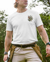 BlueJose In The Woods Or By The Water Shirt, Personalized Hunting 3D Shirt - White