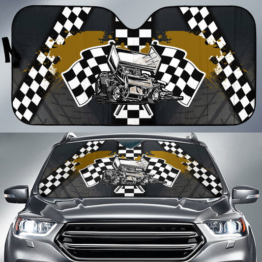 BlueJose Sprint Car Racing Windshield Sun Shade