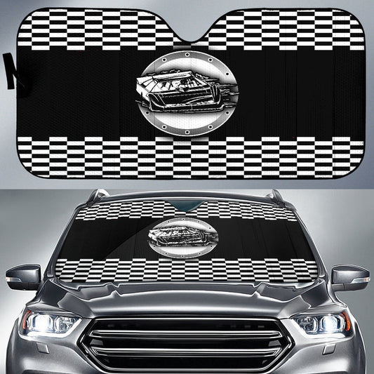 BlueJose Dirt Racing Late Model Windshield Sun Shade