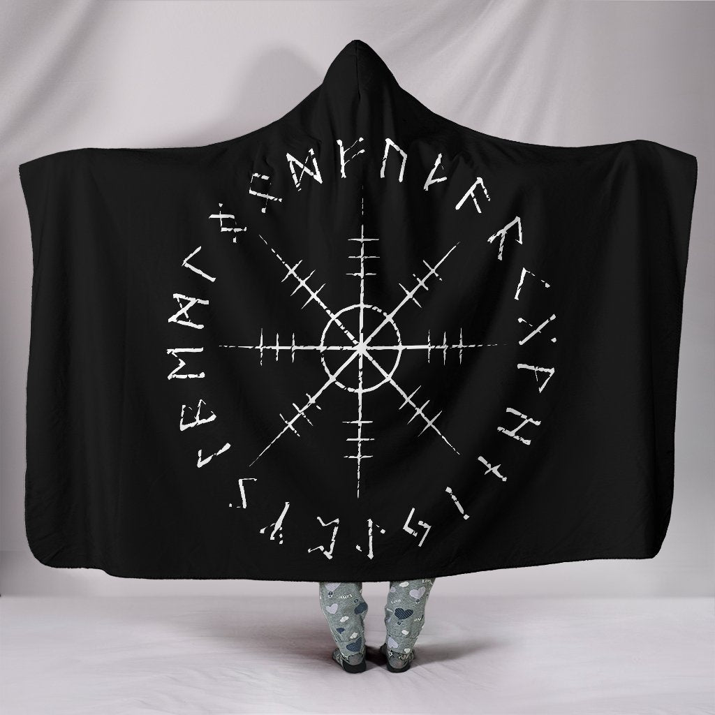Viking Style Hooded Blanket - Helm of Awe A7