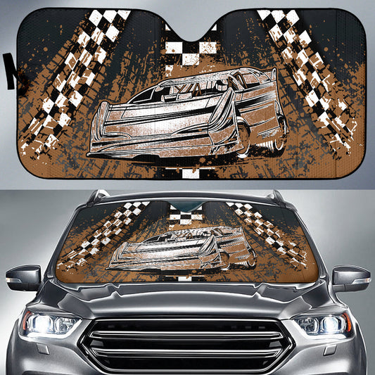 BlueJose Dirt Track Racing Late Model Windshield Sun Shade