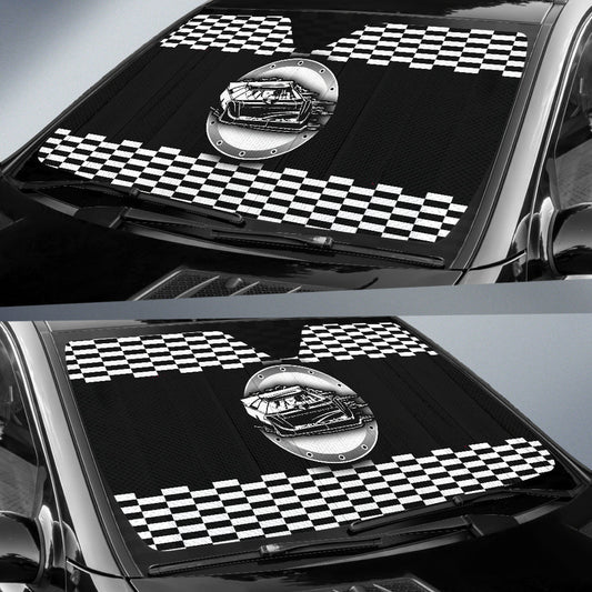BlueJose Dirt Racing Late Model Windshield Sun Shade