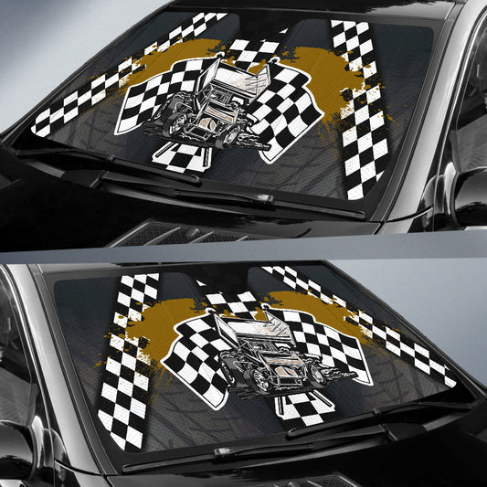BlueJose Sprint Car Racing Windshield Sun Shade