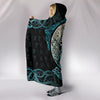 Viking Style Hooded Blanket Yggdrasil and Ravens A7