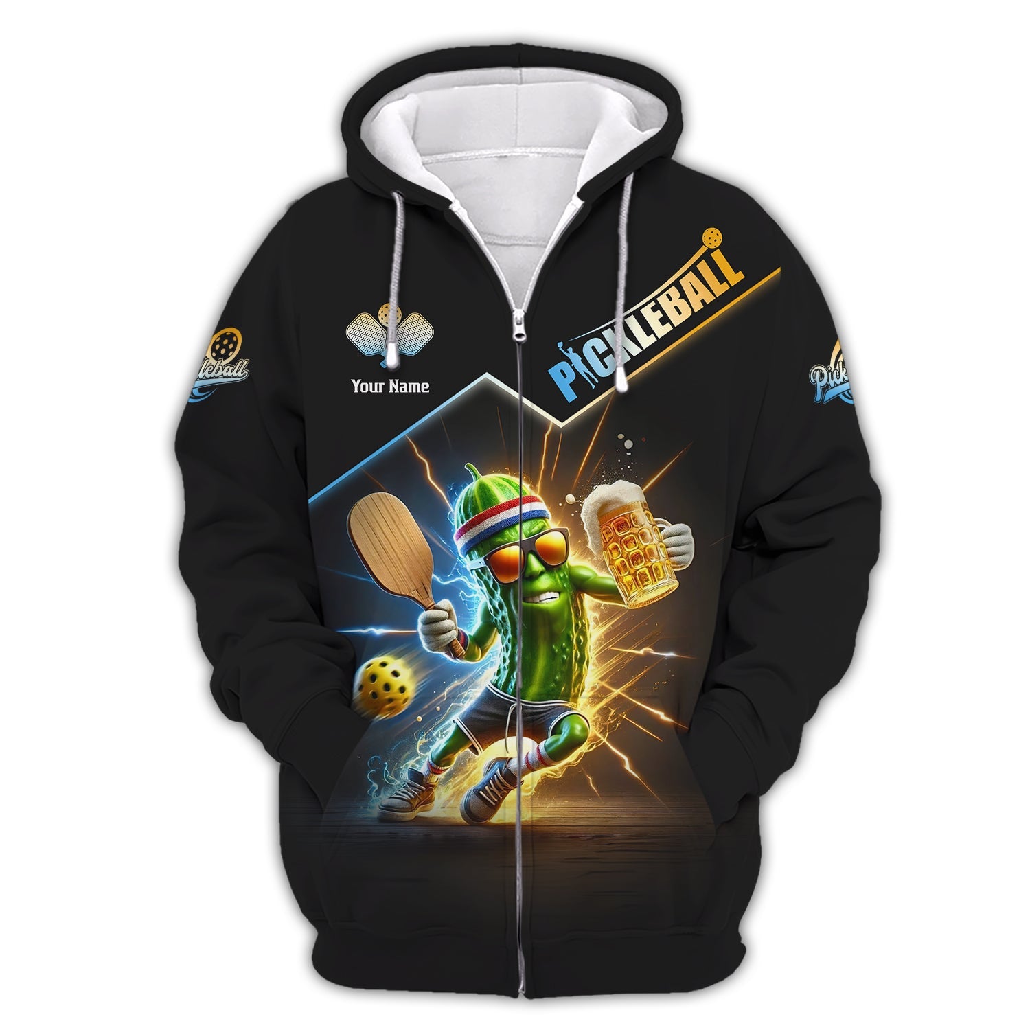 Custom Name Pickleball Funny Beer T Shirt, Pickleball Jersey, Gifts For Pickleball Players