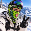 BlueJose Funny Monster Face Ski Mask Colorful Graffiti Full Face Balaclava – Snowboarding & Winter Sports Face Cover (5 animals)