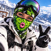 BlueJose Funny Monster Face Ski Mask Colorful Graffiti Full Face Balaclava – Snowboarding & Winter Sports Face Cover (5 animals)