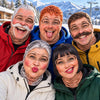 BlueJose Funny Face Ski Balaclava Face Mask (10 faces)