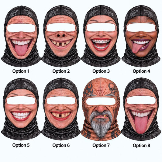 BlueJose Funny Caricature Facial Mask Balaclava Mask (8 types)